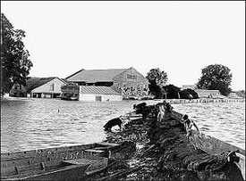 High water during the flood of 1927