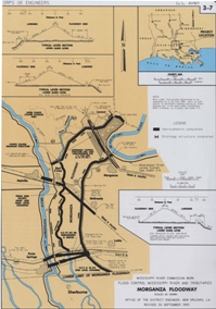 Map of the Morganza Floodway.