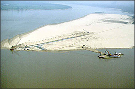 Revetment construction at Hogpoint